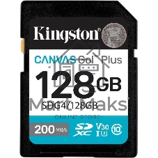 Флеш карта SDXC 128Gb Kingston SDG4/128Gb Canvas Go! Plus w/o adapter