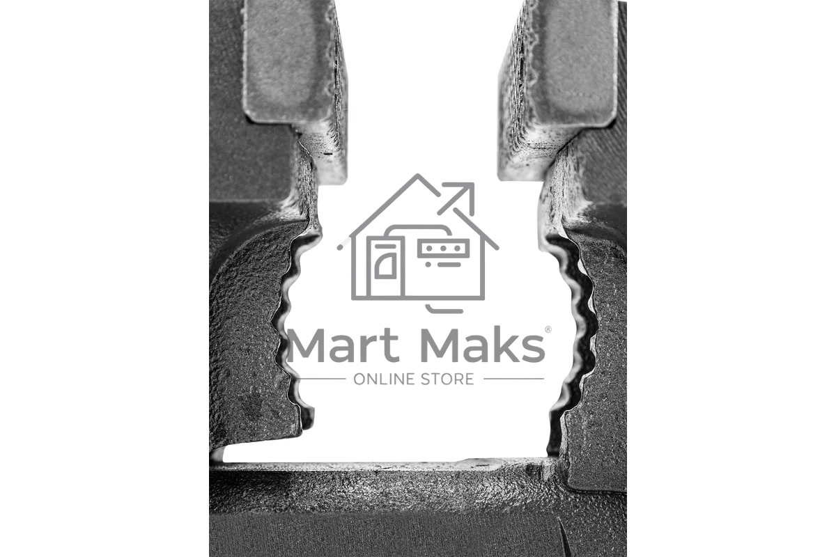 Тиски слесарные Denzel BVH-125, 125 мм, поворотные, стальная направляющая, с наковальней