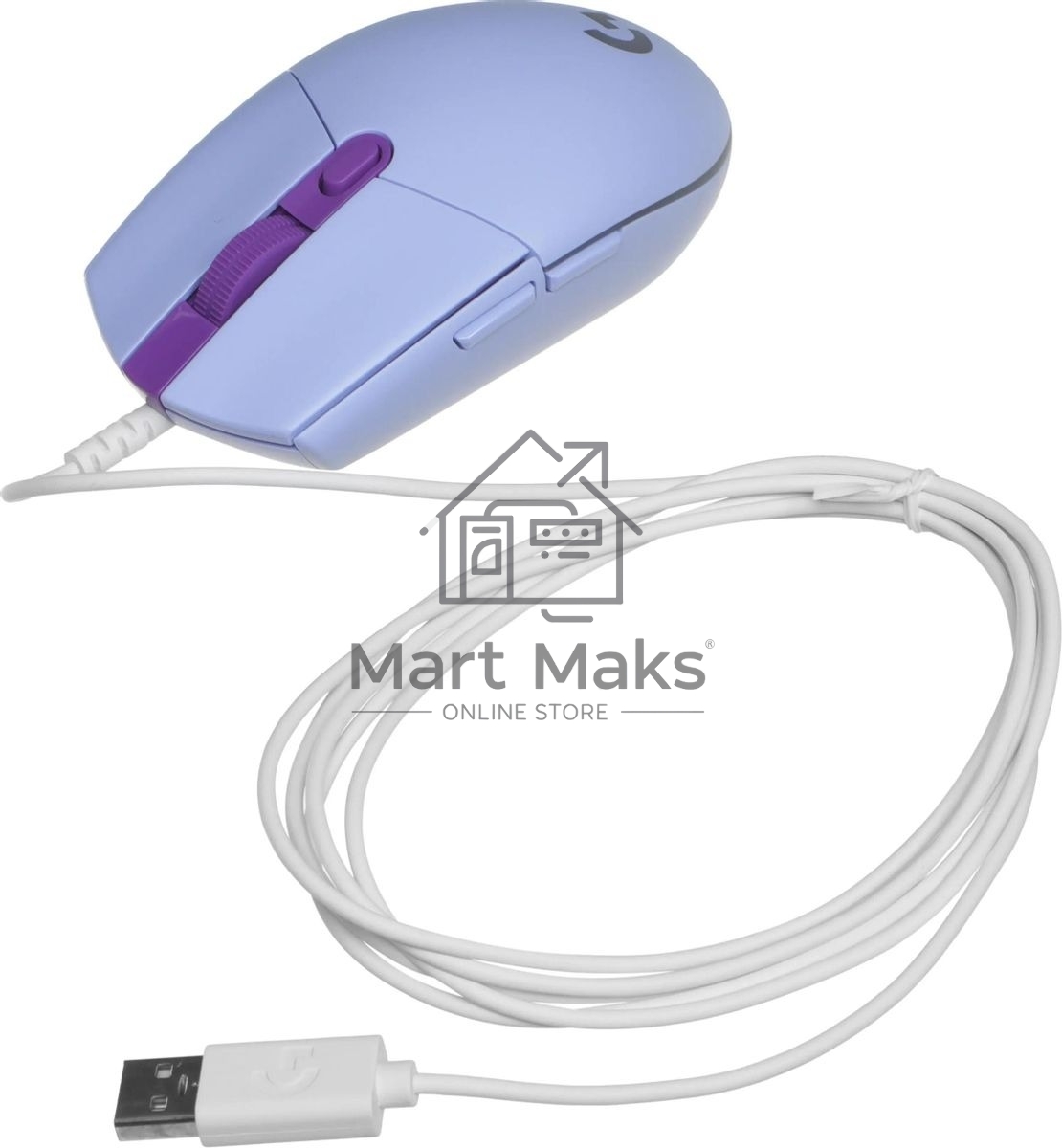 Мышь проводная Logitech G102 LIGHTSYNC фиолетовый, 8000 dpi, USB, кнопки - 6