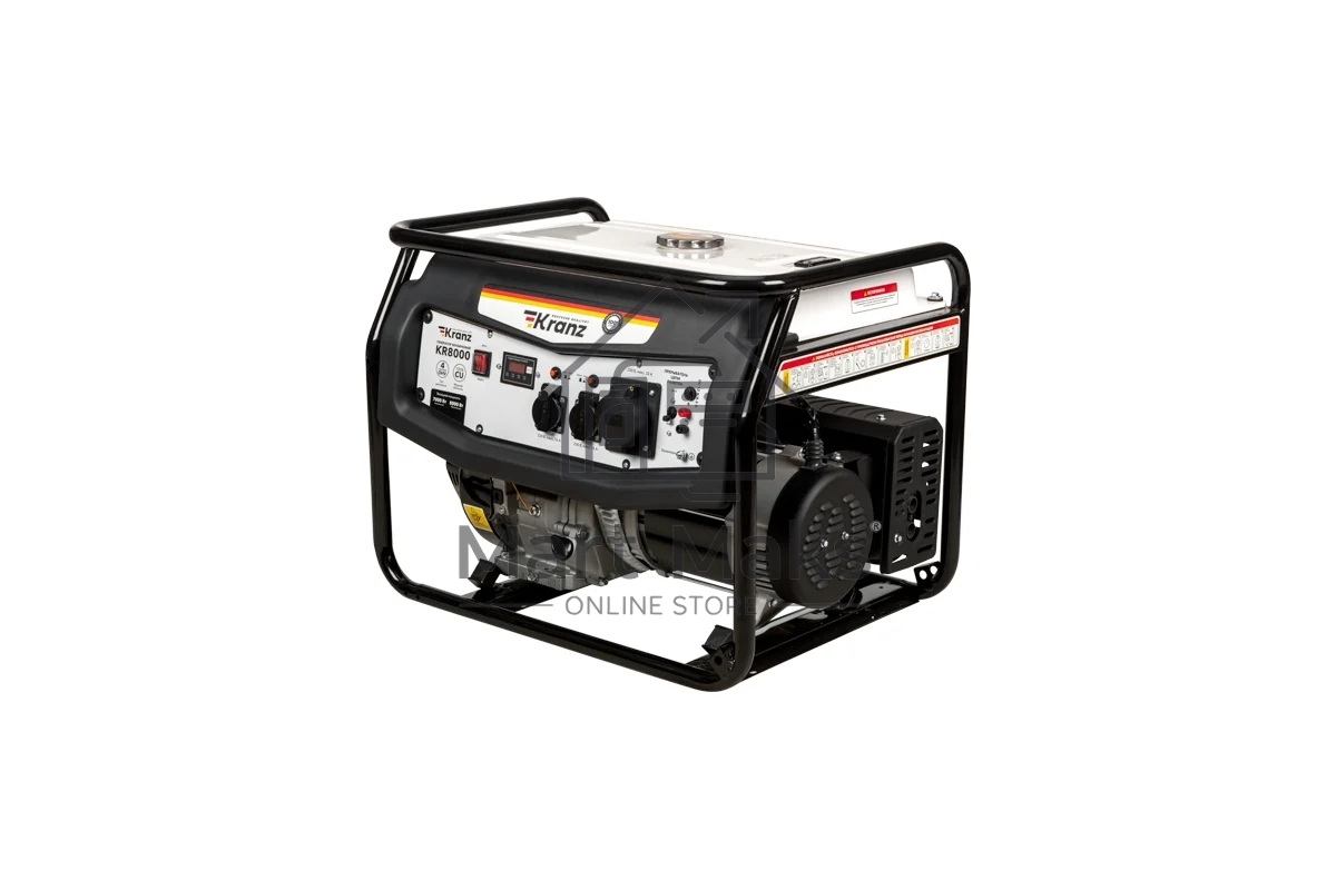 Электрогенератор бензиновый Kranz KR8000, 8 кВт, 97 дБ, 82 кг