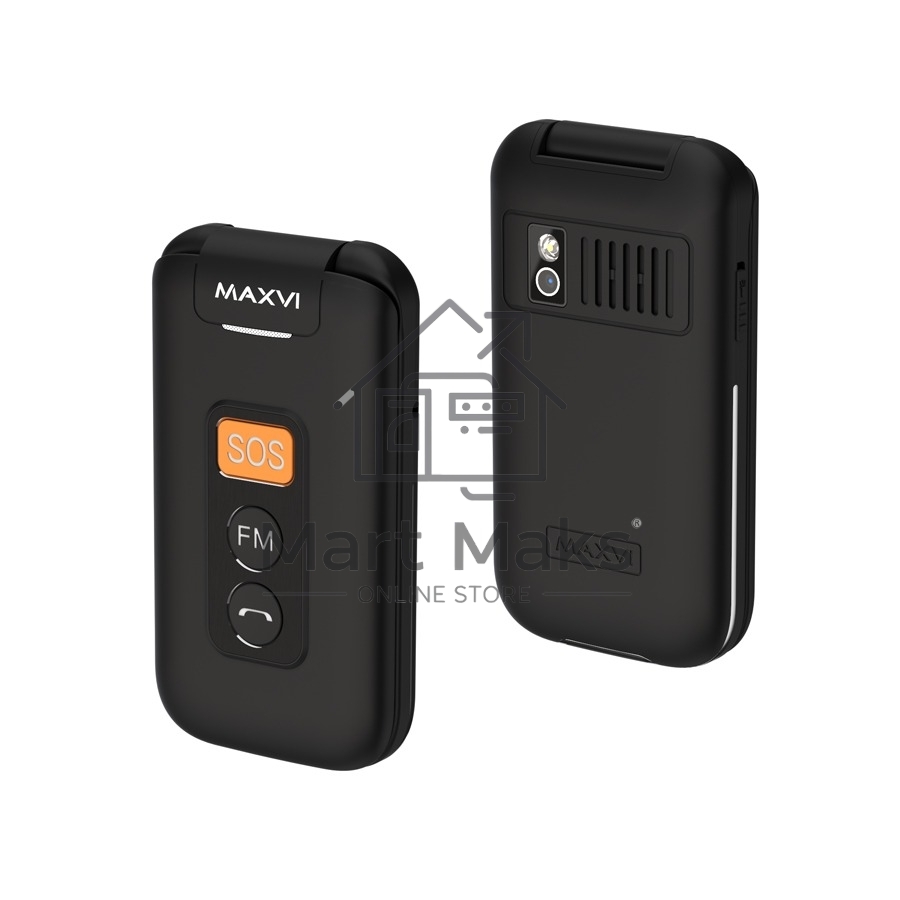 Мобильный телефон Maxvi E5 up черный