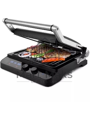 Гриль электрический Kitfort КТ-1636 1800Вт серебристый