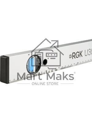 Уровень RGK U3150 пузырьковый 3глаз. магнит. серебристый/черный (752114)