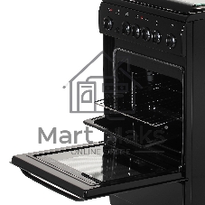 Плита электрическая De Luxe 506004.03Э (кр) 001 черный, конфорок 4 шт, духовка 60 л, 50 см x 85 см x 60 см