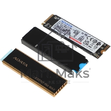 Накопитель SSD ADATA LEGEND 960 MAX, 2Tb, PCIe 4.0 x4, M.2 2280, NVMe, R/W 7400/6800, с радиатором