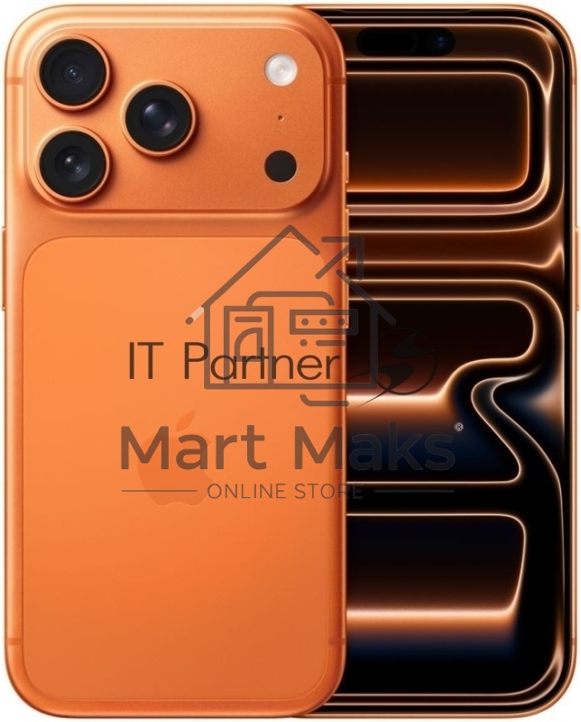 Смартфон Apple iPhone 17 Pro A3523 12/256Gb, Cosmic Orange