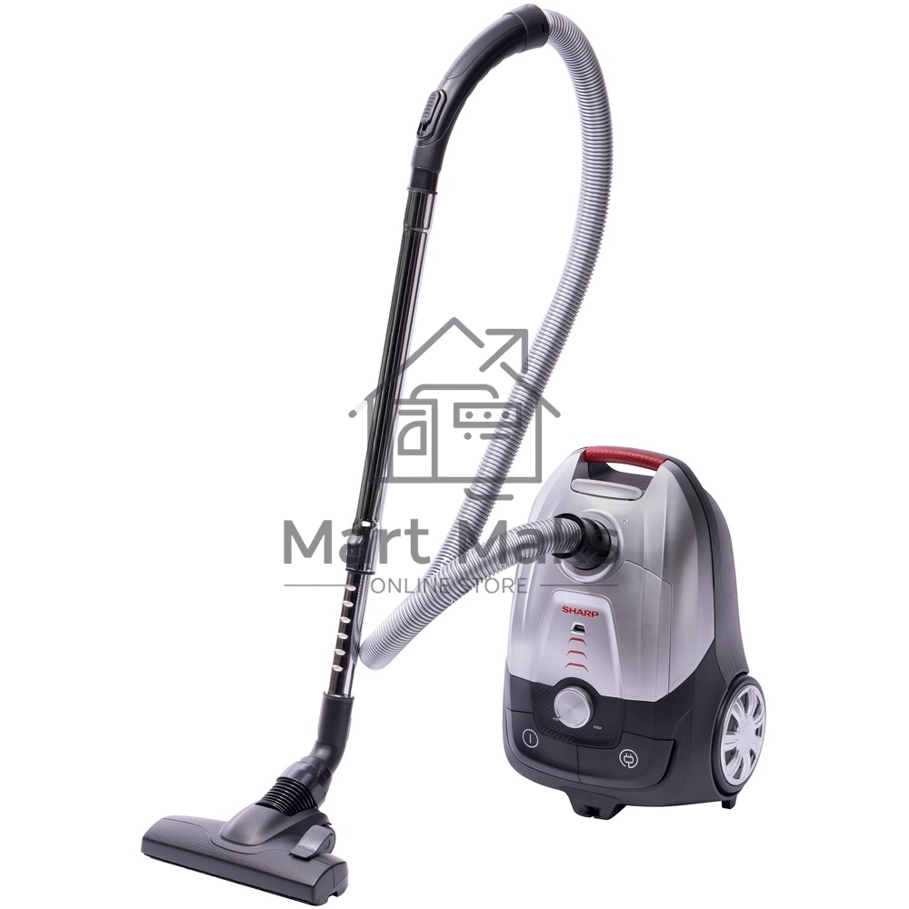 Пылесос Sharp EC-JB19R-S серебристый, 350/1900 Вт, уборка сухая, пылесборник мешок, 2,3 л