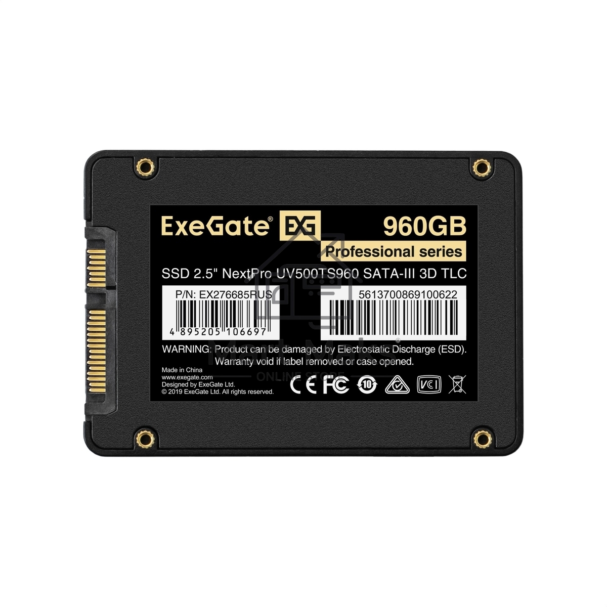 Накопитель SSD ExeGate NextPro UV500TS960, 960Gb, 2.5