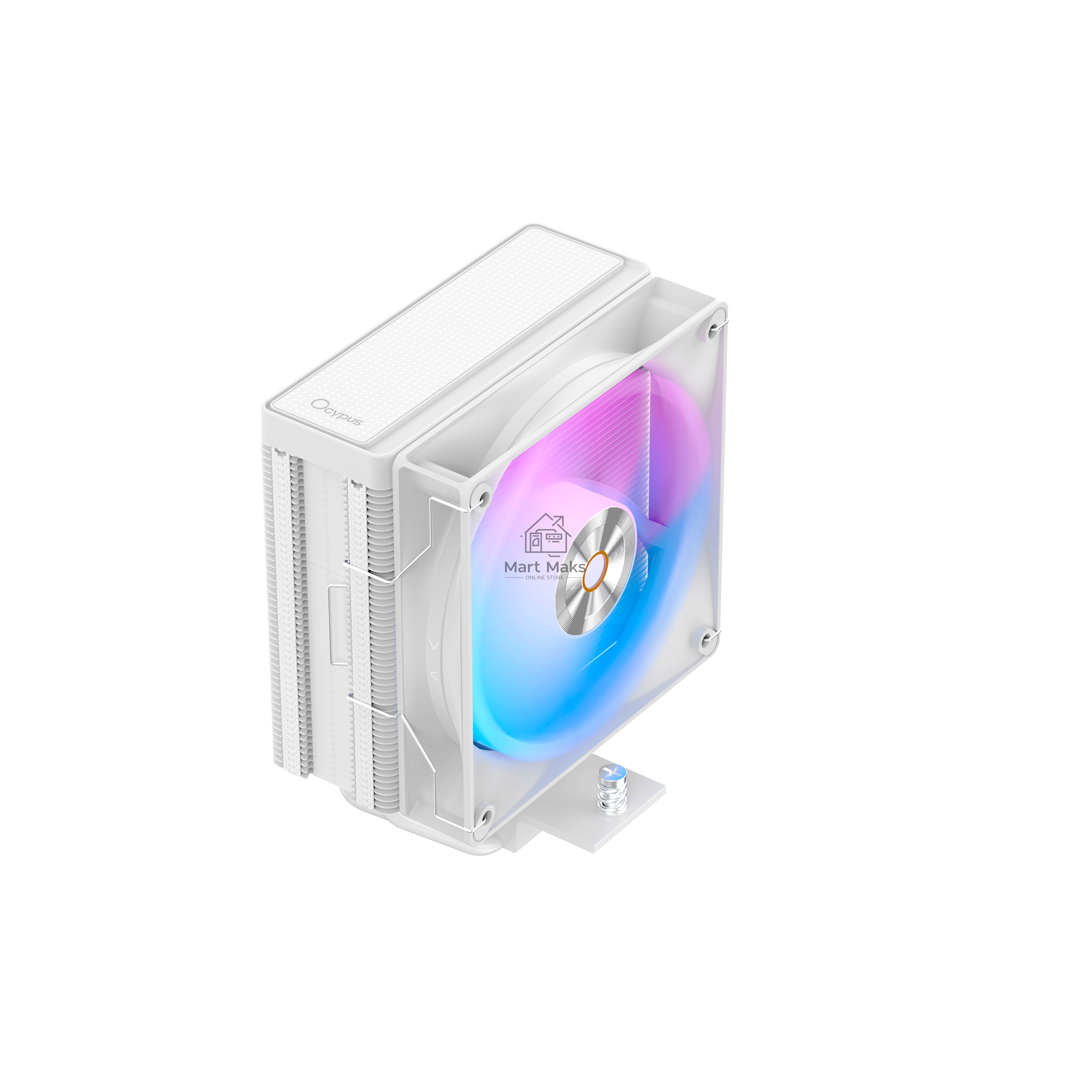 Кулер для процессора Cooler Ocypus Delta A40 WH ARGB белый 120мм алюминий+медь 2000rpm 29db 4-pin 220W 156мм