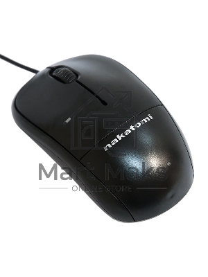 Мышь проводная Nakatomi MON-05U черный, 1000 dpi, USB, кнопки - 3