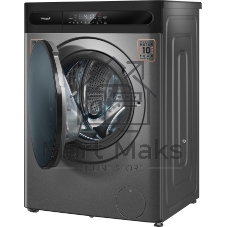 Стиральная машина Weissgauff WMD 49411 DC Inverter серебристая, загрузка фронтальная 11 кг, 1200 об/мин., класс: B