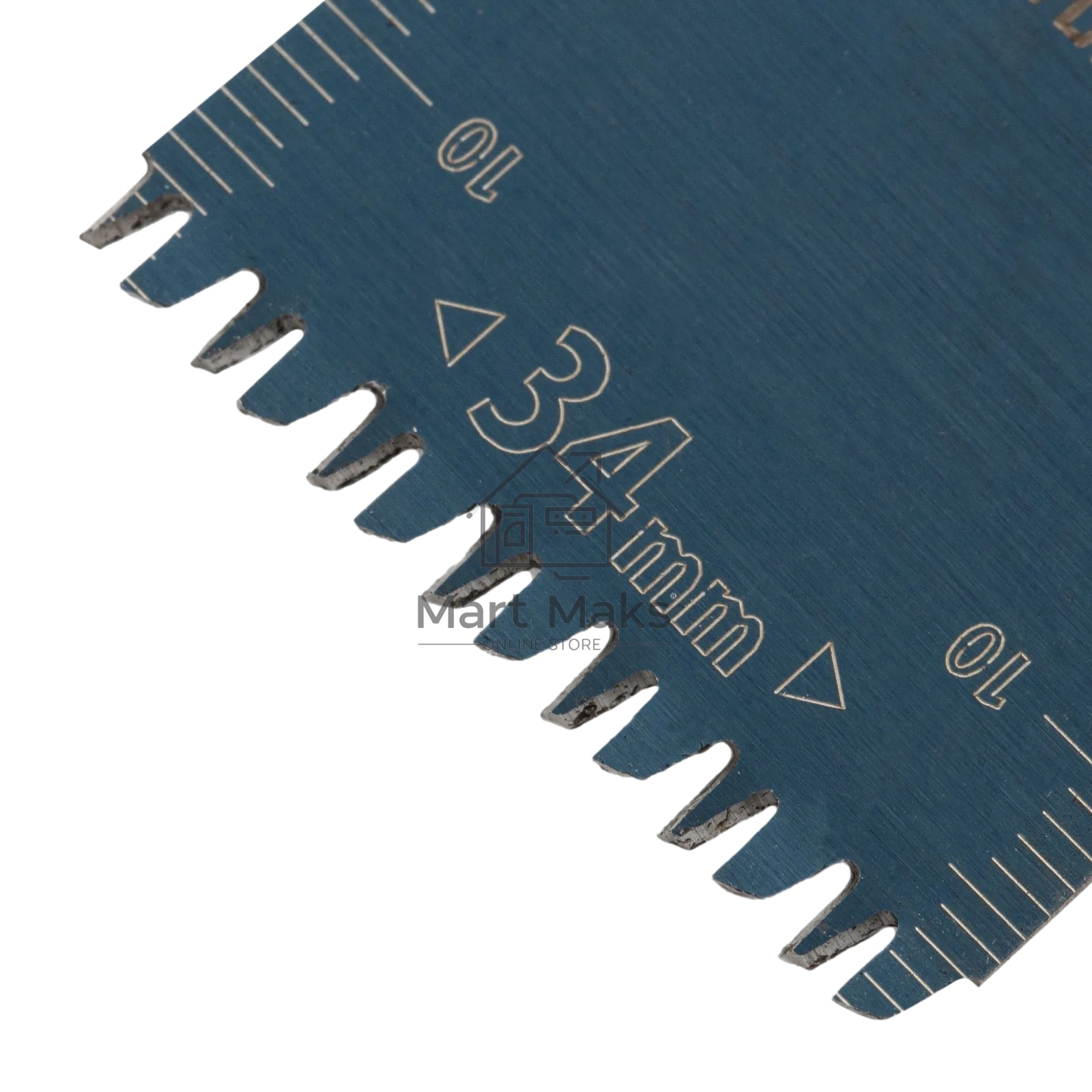 Насадка для МФИ Denzel режущая пазовая прямая, HCS, по дереву, ламинату, 34 х 2,5 мм, крупный зуб