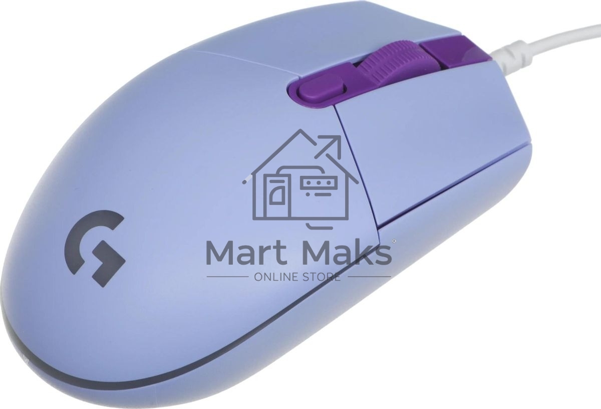 Мышь проводная Logitech G102 LIGHTSYNC фиолетовый, 8000 dpi, USB, кнопки - 6