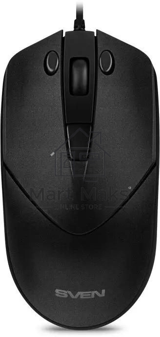 Мышь проводная SVEN RX-100 черный, 4000 dpi, USB, кнопки - 6