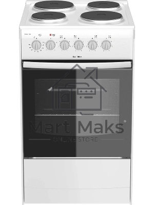 Плита электрическая Darina S EM 341 404 W белый/черный, конфорок 4 шт, духовка 50 л, 50 см x 85 см x 56 см