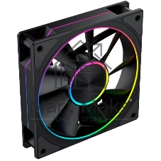 Вентилятор для корпуса Eurocase EU-FN120ARGB2002_8+18 BL YF12023 Black,120 ARGB fan 3pin+AURA 5V3pin female and male connector with brown box,3pcs in