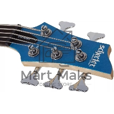 Бас-гитара SCHECTER C-5 DELUXE SMLB бас-гитара 5-струнная, Satin Metallic Light Blue (SMLB)