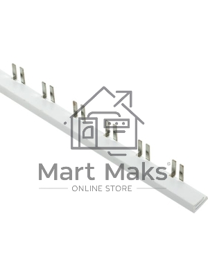 Шина соединительная PIN 2ф 63А мед. изол. 54мод (дл.1м) EKF pin-02-63