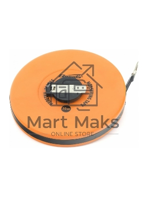 Рулетка геодезическая, 30 м х 12,5 мм, лента ПВХ, закрытый круглый корпус Sparta