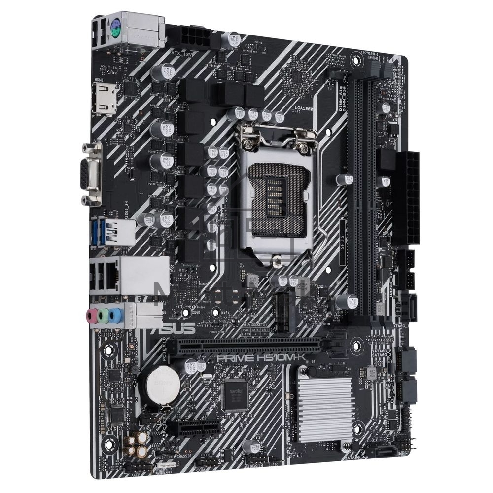 Материнская плата ASUS PRIME H510M-K R2.0, LGA 1200, Intel H470, 2xDDR4, 4xSATA, 1xM.2, 1xPCIe 4.0 x16, 1x 1Gb LAN, 2xUSB-A 3.2 Gen 1, 2xUSB 2.0, 1xHDMI, 1xVGA, 3x3.5 мм, 7.1, mATX
