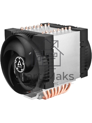 Вентилятор для процессора Arctic Freezer 4U-M Rev. 2 серебристый/черный, 120 мм, алюминий/медь, 2300 об/мин, 40 дБ, 4 pin, 350 Вт, 145 мм