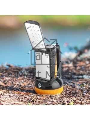 Фонарь светодиодный Трофи TSP19 прожекторный, аккумуляторный, кемпинговый походный ударопрочный водонепроницаемый, встроенный светильник, 2 режима, 19 LED