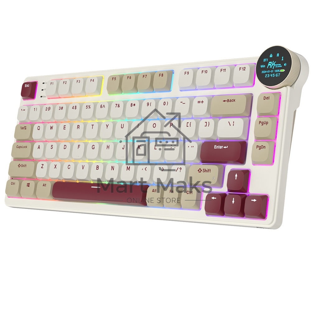 Клавиатура Royal Kludge RK N80 Red switch/Rosy Clouds