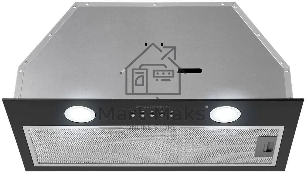 Вытяжка встраиваемая Maunfeld Trapeze 602M черный, 60 см, 1150 куб. м/ч, 54 дБ