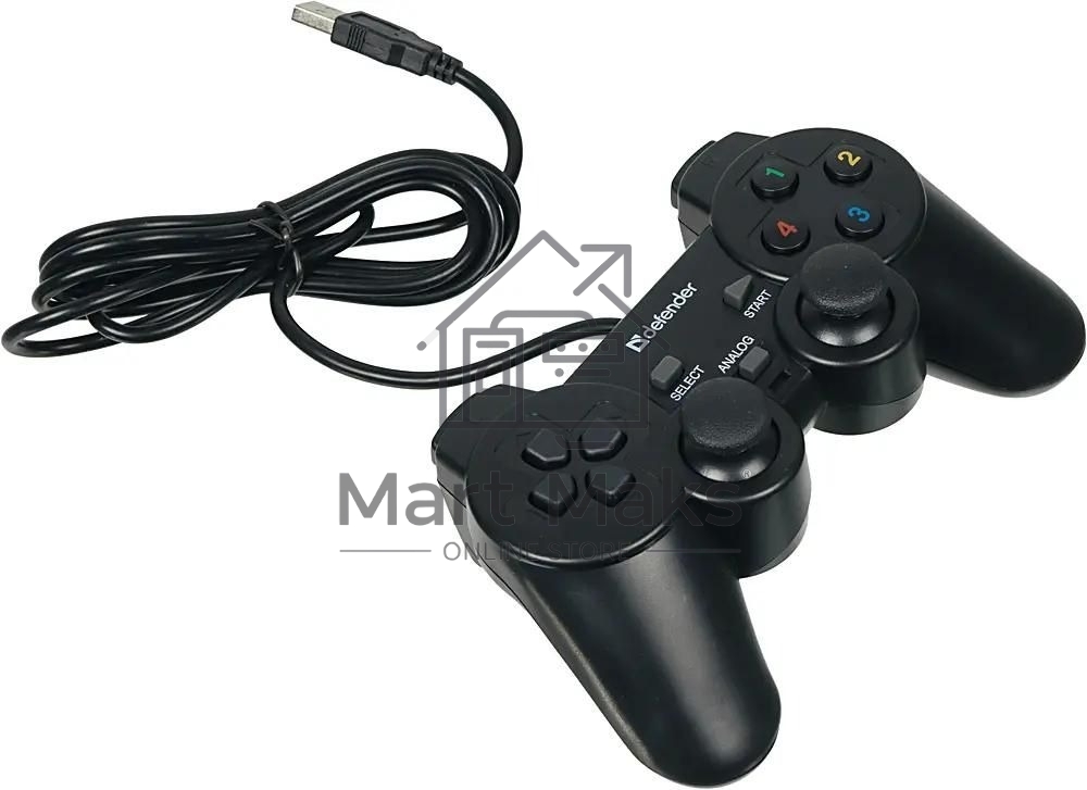 Геймпад Defender Omega USB, Проводной геймпад, 12 кнопок, 2 стика