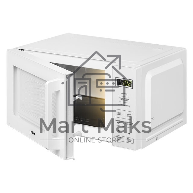 Микроволновая печь BBK 20MWS-751S/W белый, 20 л, 700 Вт, переключатели - сенсор