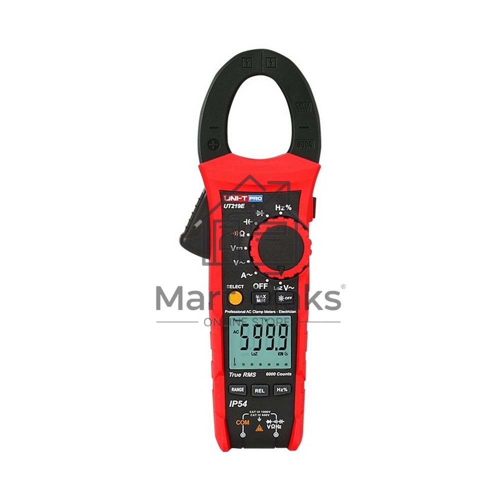 Токоизмерительные клещи UNI-T UT219E, 1000В, 600А, 60МОм