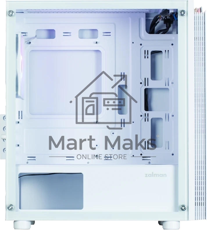 Компьютерный корпус Zalman T4 PLUS, MATX, белый, WINDOW, 1 x Combo (3.5'' or 2.5''), 1x3.5'', 2x2.5