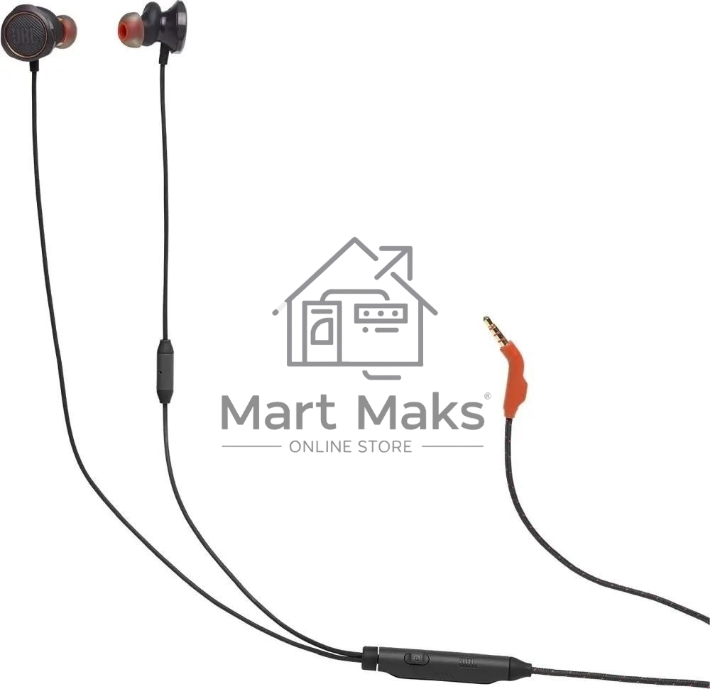 Наушники JBL Quantum 50 (накладные), черный Сопротивление 16 Ом, силиконовые вкладыши трех размеров, вес 21.5г, цвет черный