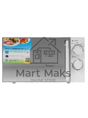 Микроволновая печь BBK 20MWS-771M/WM белый, 20 л, 700 Вт, переключатели - поворотный механизм