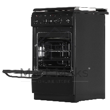 Плита электрическая De Luxe 506004.03Э (кр) 001 черный, конфорок 4 шт, духовка 60 л, 50 см x 85 см x 60 см