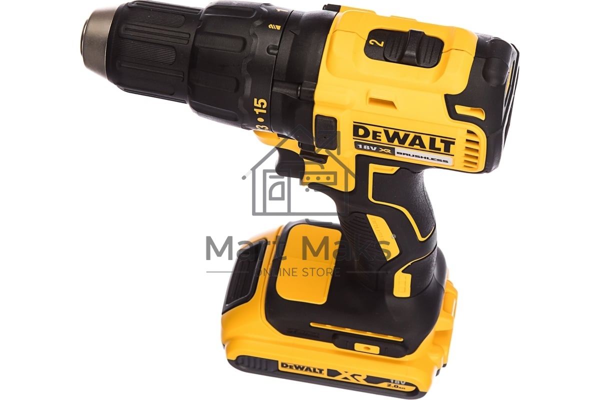 Аккумуляторная безударная бесщеточная дрель - шуруповерт XR DEWALT DCD777D2T-QW