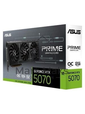 Видеокарта ASUS PRIME-RTX 5070-O12GRTX 5070,HDMI*1,DP*3,12G,D7; 90YV0M10-M0NA00