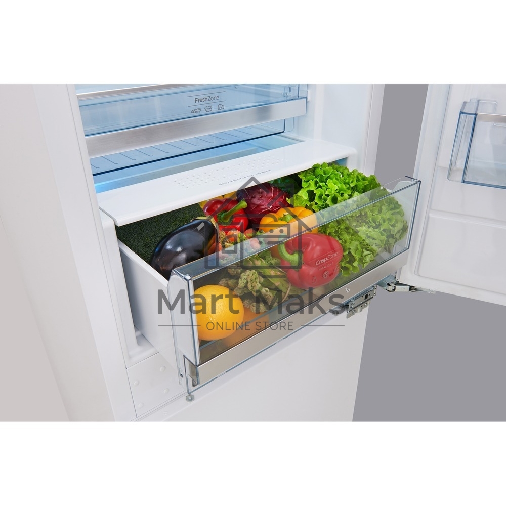 Встраиваемый холодильник Gorenje NRKI4182A1 белый двухкамерный 180/68л морозилка снизу, No Frost