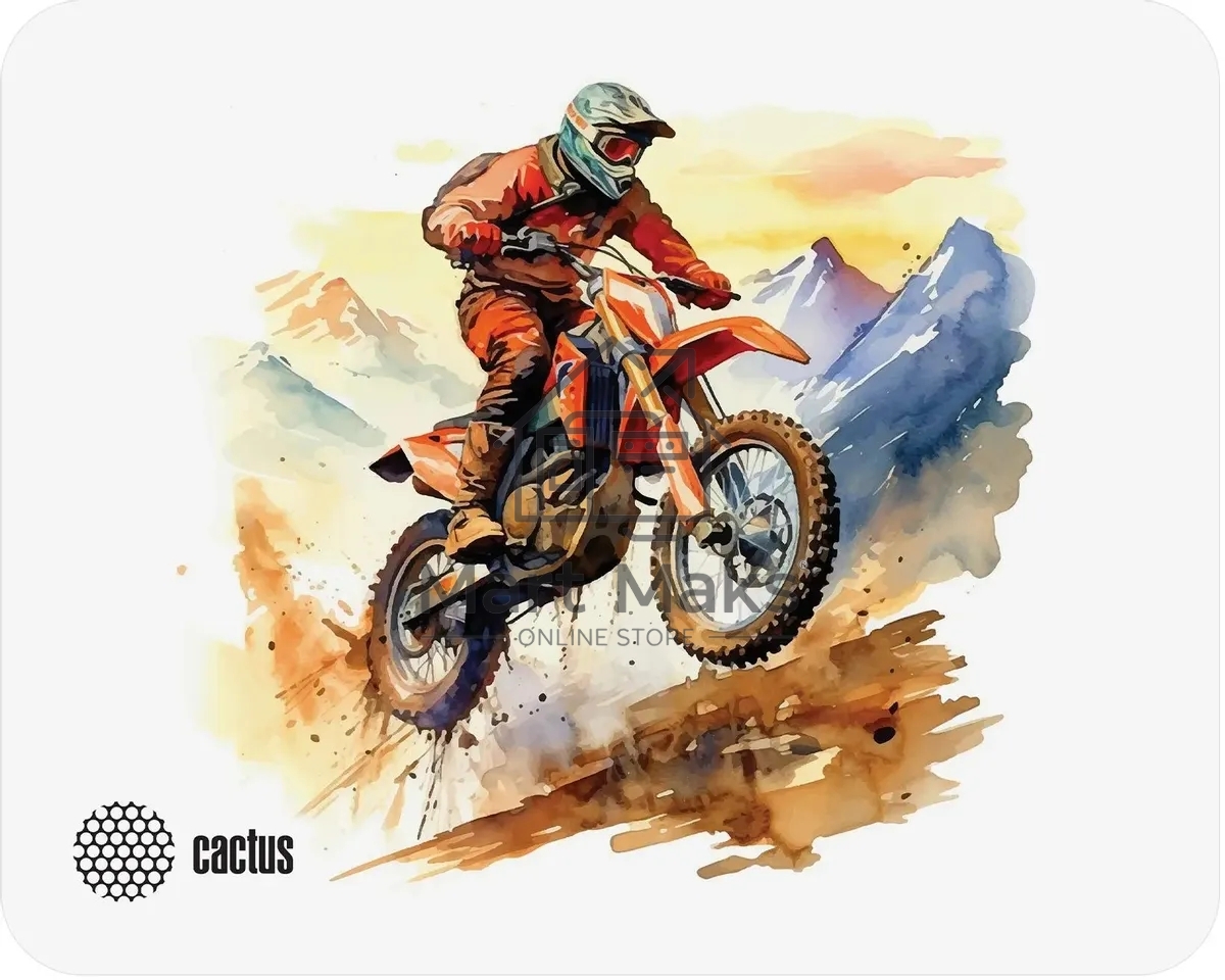 Коврик для мыши Cactus Motobike 250x200x3мм (CS-MP-D12S)
