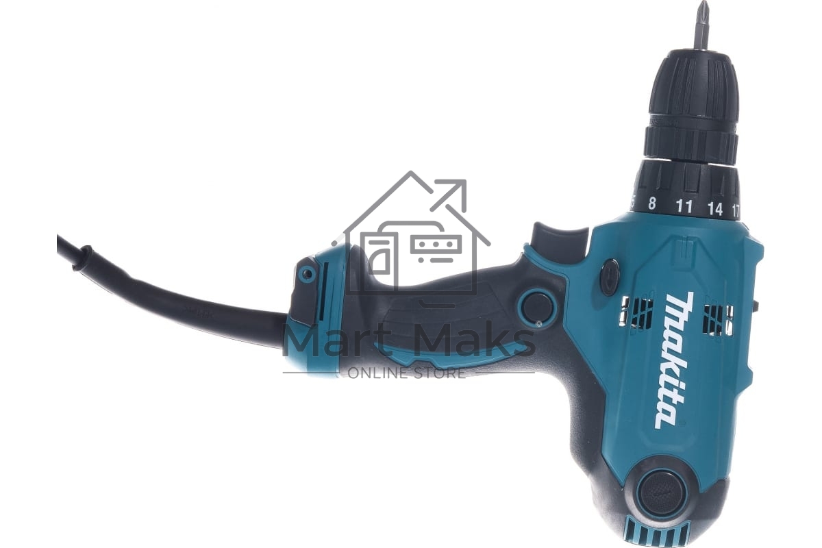 Дрель Makita DF0300  320Вт,БЗП-10мм,0-450\0-1500об\м,1.2кг,кор