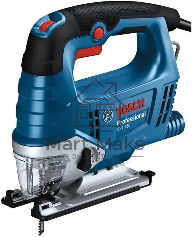 Лобзик Bosch GST 750 520Вт 3200ходов/мин от электросети (кейс в комплекте)