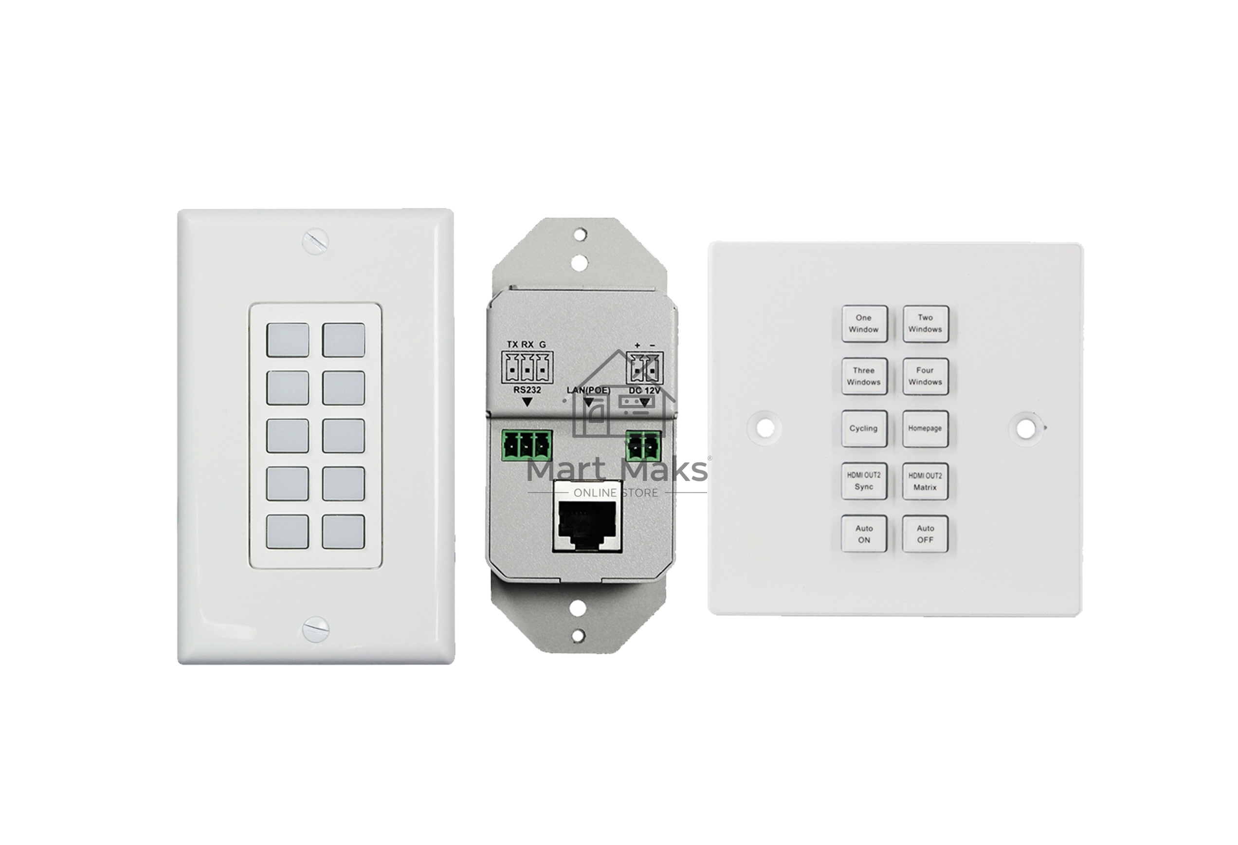 Панель управления Infobit  iControl K10-UK  10-конпочная 1 х LAN (RJ45, PoE), 1 х RS232