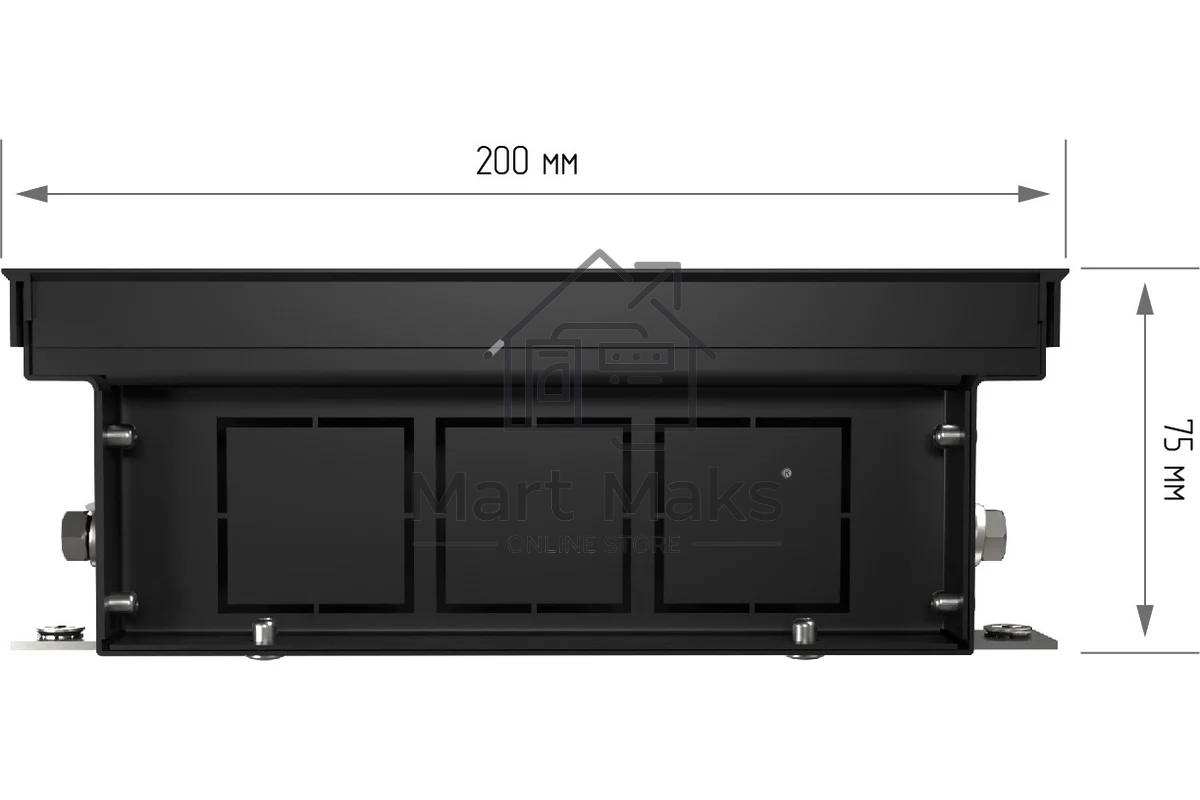 Конвектор внутрипольный Royal Thermo ATRIUM-75/200/1000-DG-U-NA