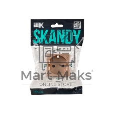 Розетка с/з с защитными шторками 16А IEK SKANDY SK-R04Sa песочный