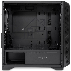 Компьютерный корпус без блока питания HSPD M321, Mesh Mini-tower, черный, slide TG, 0.45 SPCC, 2x140мм ARGb+1x120мм ARGb mATX, mITX 160/340/184мм 2x2.5