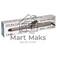 Щипцы для завивки волос DELTA LUX DE-5400 серый, 19 мм, 210 °C, 4 режима