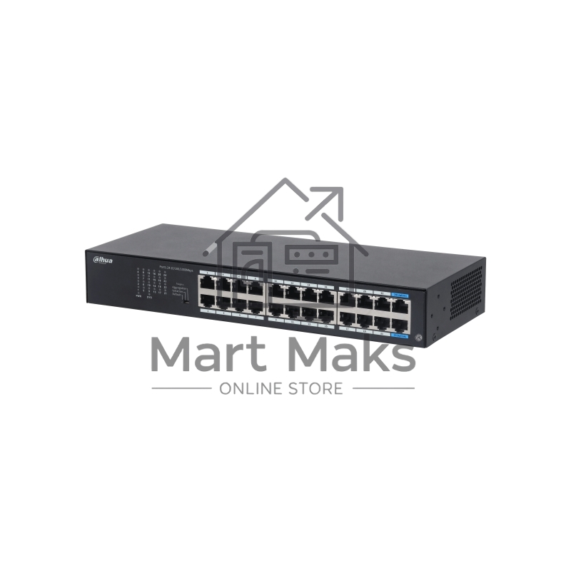 Коммутатор Dahua DH-S3024-24GT, 24×1 Гбит/с, неуправляемый