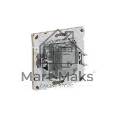 Розетка TV проходная, KANT, ванильный марципан