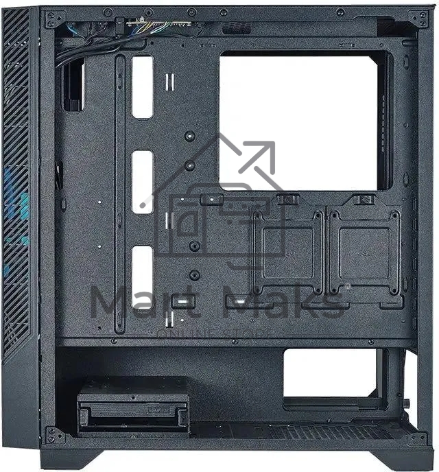 Компьютерный корпус Azza Eclipse черный без БП ATX 9x120mm 5x140mm 2xUSB2.0 1xUSB3.0 audio bott PSU