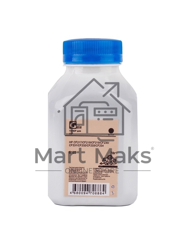 Тонер GalaPrint GP-CF217/CF218/CF219/CF230/CF231/CF232/CF233/CF234 для принтеров HP LaserJet M102/M104/M106/M130/M132/M134/M203/M206/M227/M230 70гр (S123) PET Фасовка РФ